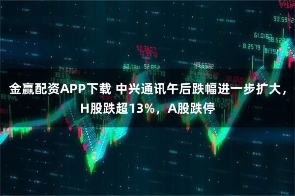 金赢配资APP下载 中兴通讯午后跌幅进一步扩大，H股跌超13%，A股跌停